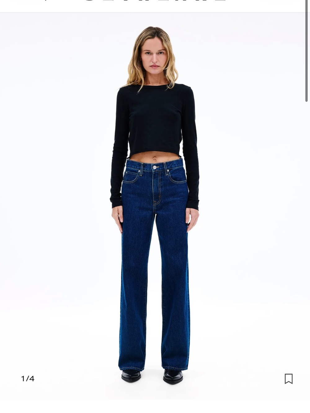SLVRLAKE High-Rise grace Wide-Leg Jeans- size 27. Perfect condition